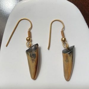 Authentic Shark Tooth Earrings